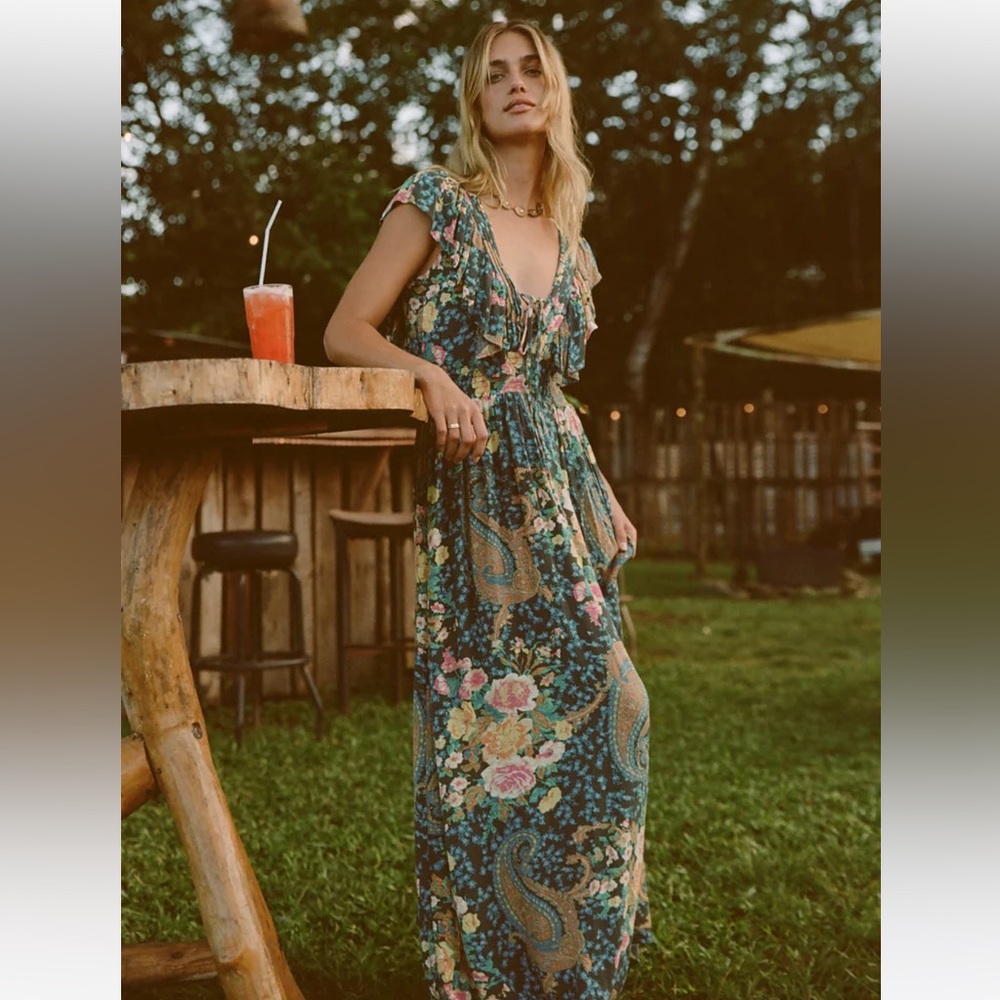 O’Neill Women’s Nolee Floral Paisley Maxi Dress, Size Medium-SOLD OUT - Picture 5 of 13